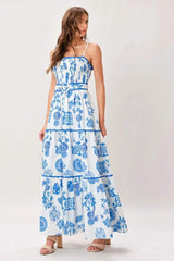 SANTORINI DREAM WOVEN MAXI DRESS - Flying Tomato - Flyclothing LLC