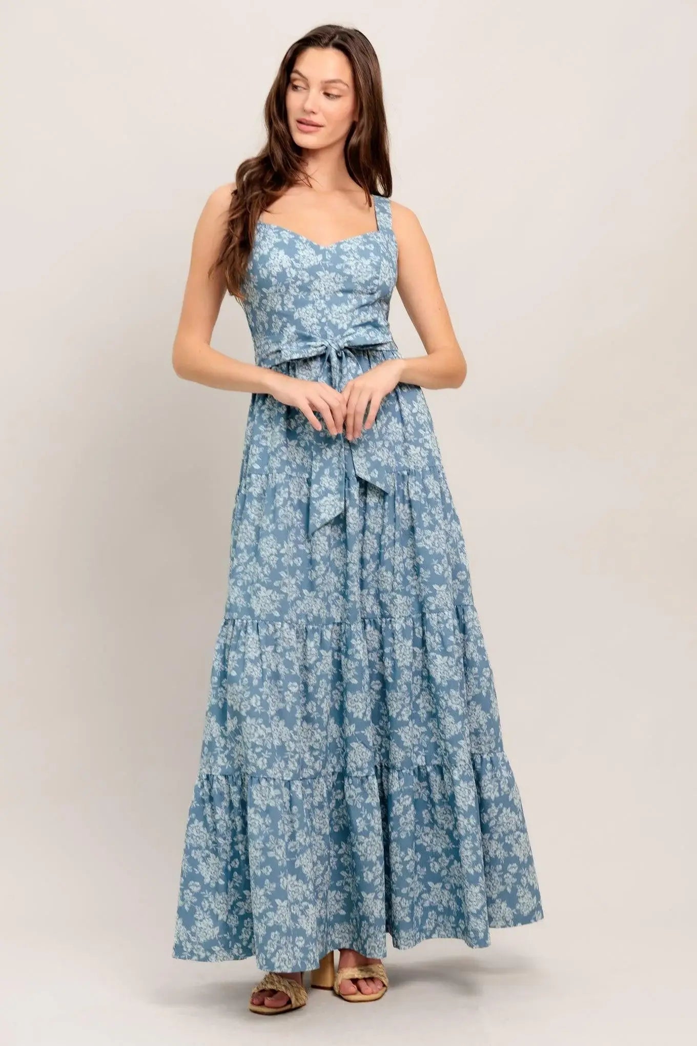 MODERN PRAIRIE BLOOM WOVEN MAXI DRESS - Flying Tomato - Flyclothing LLC