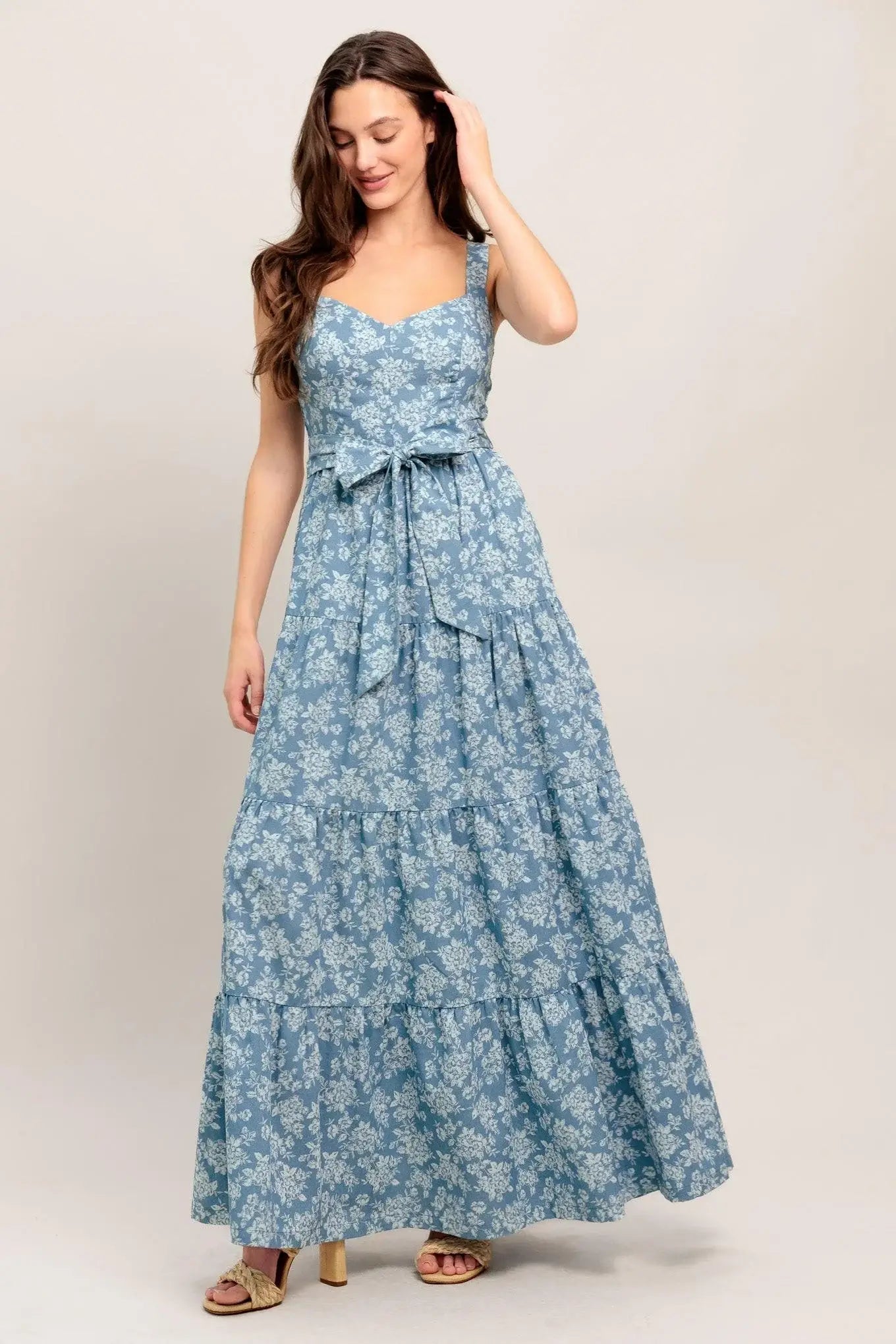 MODERN PRAIRIE BLOOM WOVEN MAXI DRESS - Flying Tomato - Flyclothing LLC