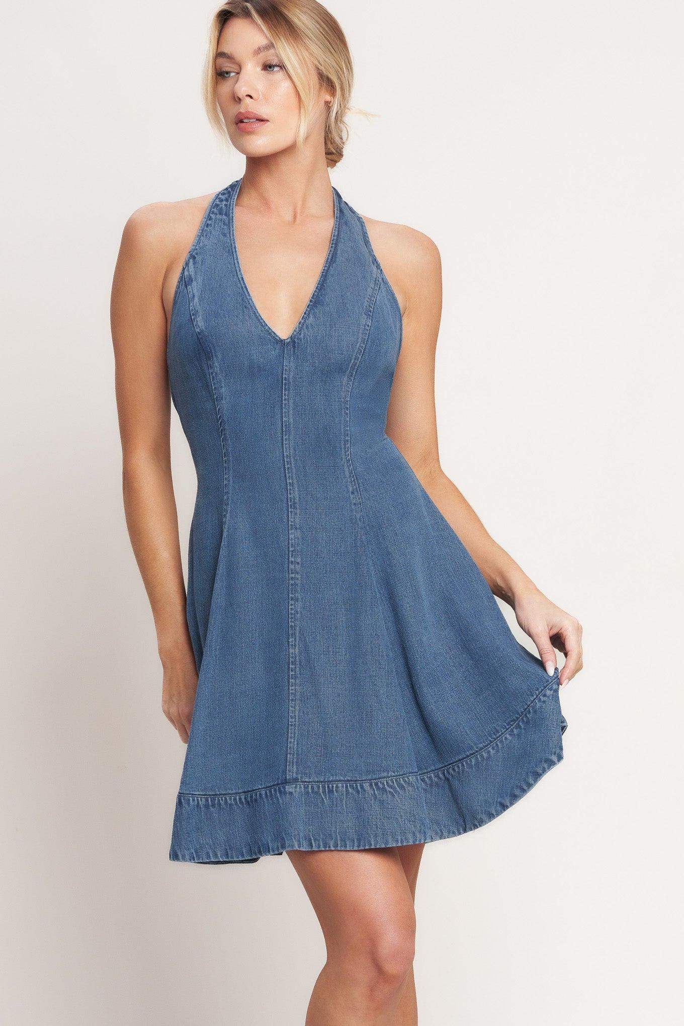 SWEET BUT BOLD TENCEL MINI DRESS - Flying Tomato - Flyclothing LLC