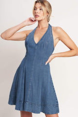 SWEET BUT BOLD TENCEL MINI DRESS - Flying Tomato - Flyclothing LLC