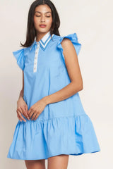 SWEET DAYS WOVEN MINI DRESS - Flying Tomato - Flyclothing LLC