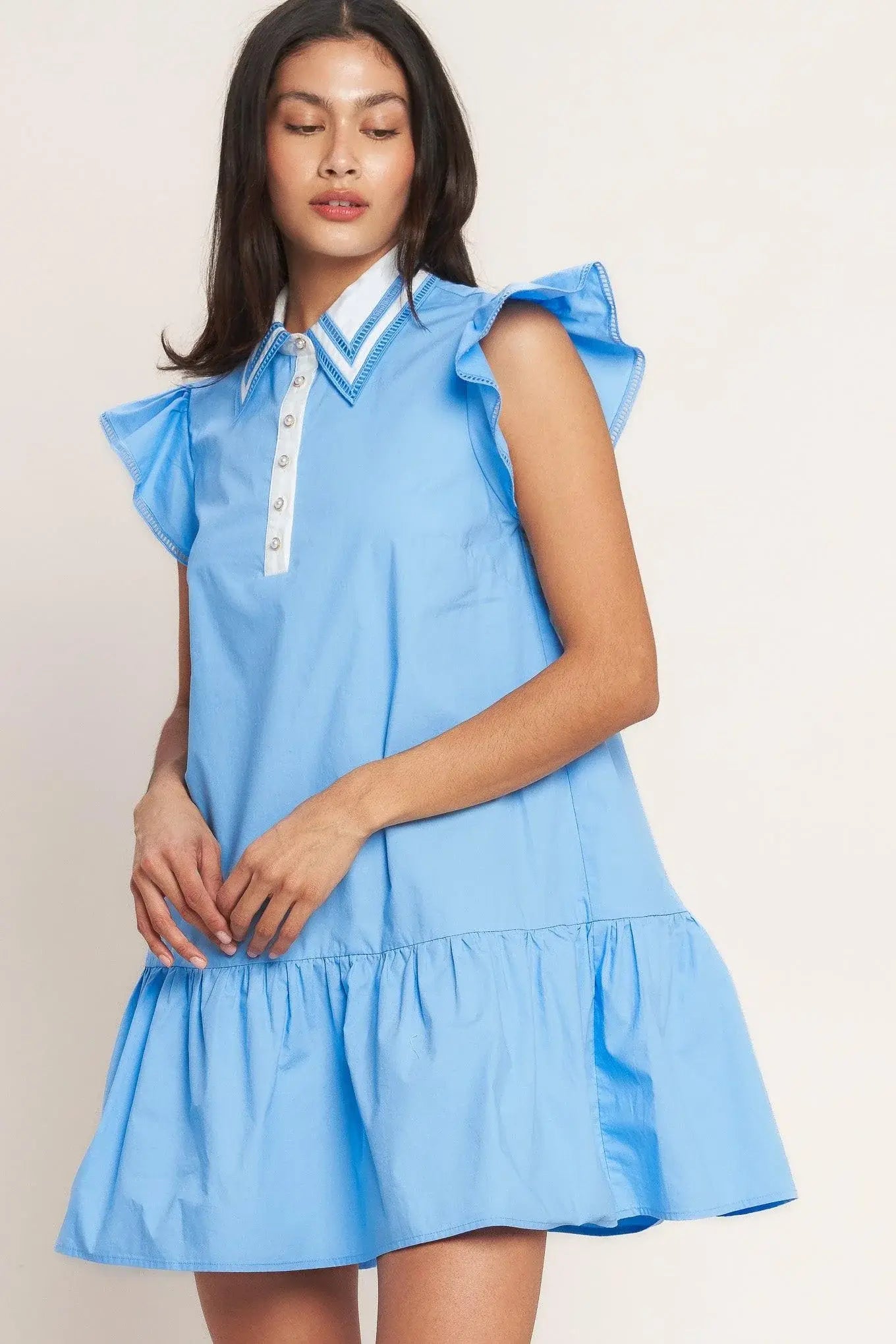 SWEET DAYS WOVEN MINI DRESS - Flying Tomato - Flyclothing LLC
