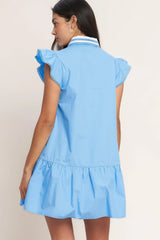 SWEET DAYS WOVEN MINI DRESS - Flying Tomato - Flyclothing LLC