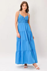 NOMAD BLOOM WOVEN MAXI DRESS - Flying Tomato - Flyclothing LLC