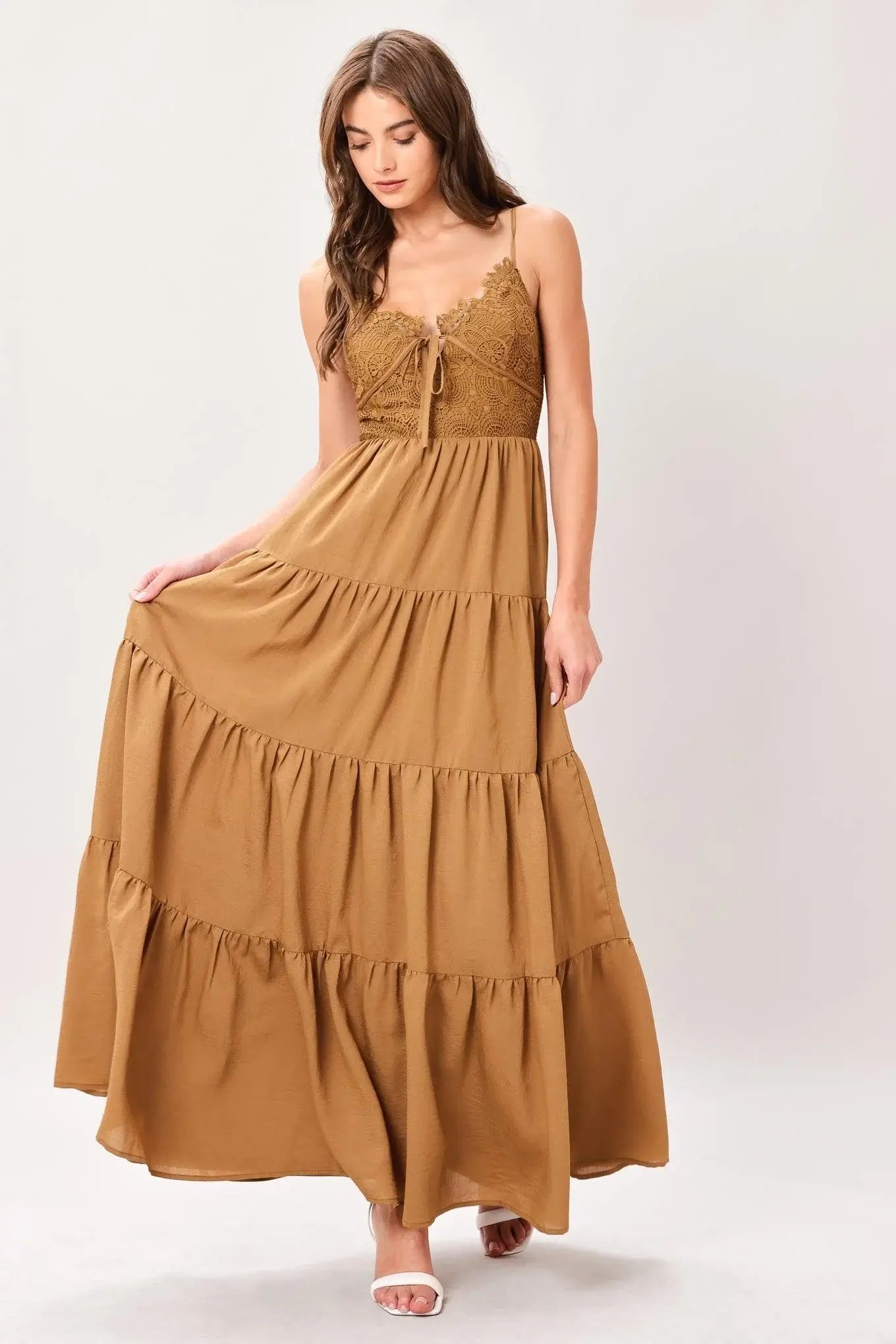NOMAD BLOOM WOVEN MAXI DRESS - Flying Tomato - Flyclothing LLC