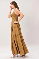 NOMAD BLOOM WOVEN MAXI DRESS - Flying Tomato - Flyclothing LLC