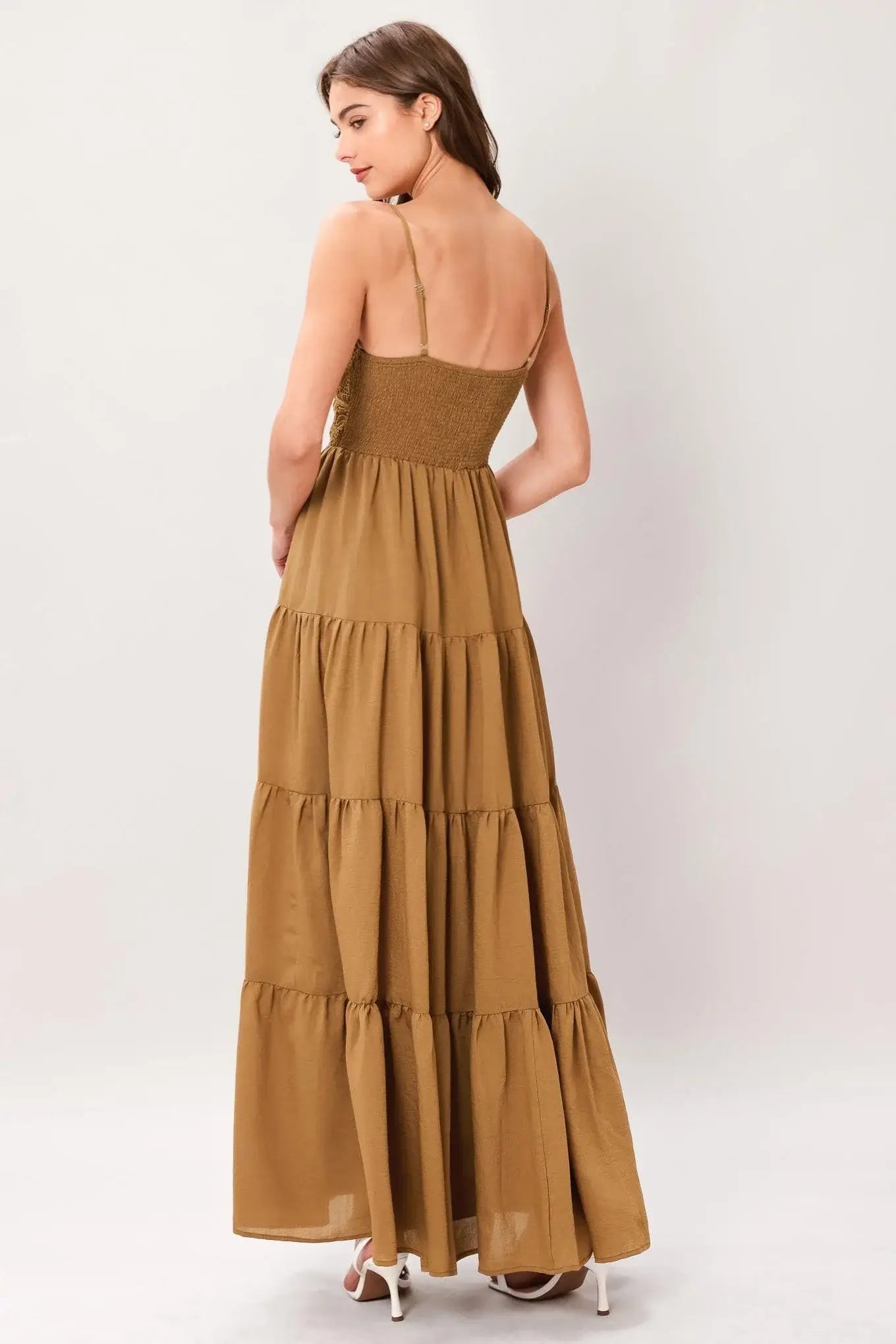 NOMAD BLOOM WOVEN MAXI DRESS - Flying Tomato - Flyclothing LLC