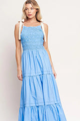 SWEET SERENITY TIERED WOVEN MAXI DRESS - Flying Tomato - Flyclothing LLC