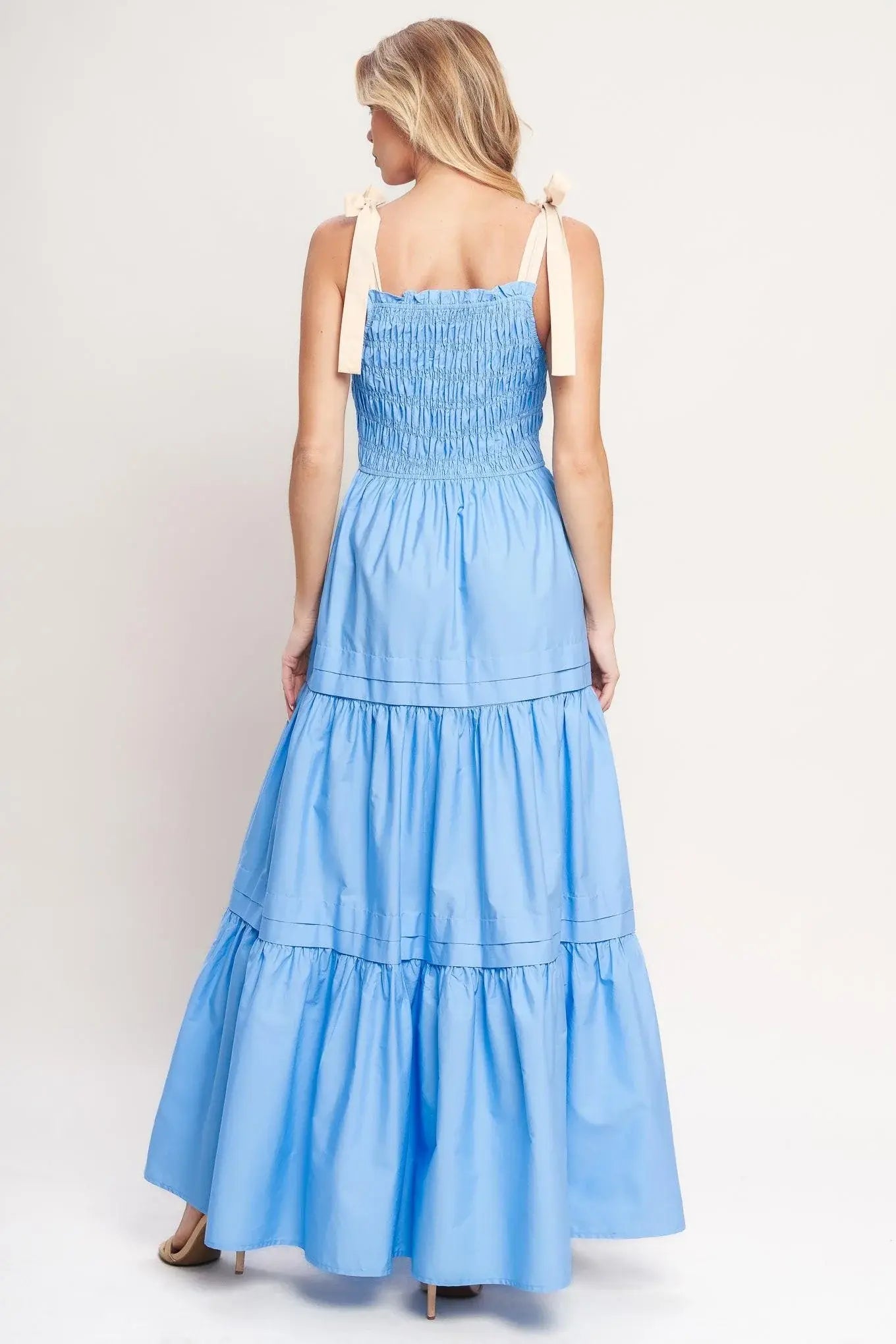 SWEET SERENITY TIERED WOVEN MAXI DRESS - Flying Tomato - Flyclothing LLC