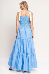 SWEET SERENITY TIERED WOVEN MAXI DRESS - Flying Tomato - Flyclothing LLC