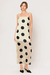 AVANT DOT WOVEN MIDI DRESS - Flying Tomato - Flyclothing LLC