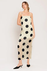 AVANT DOT WOVEN MIDI DRESS - Flying Tomato - Flyclothing LLC