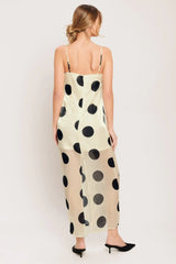AVANT DOT WOVEN MIDI DRESS - Flying Tomato - Flyclothing LLC