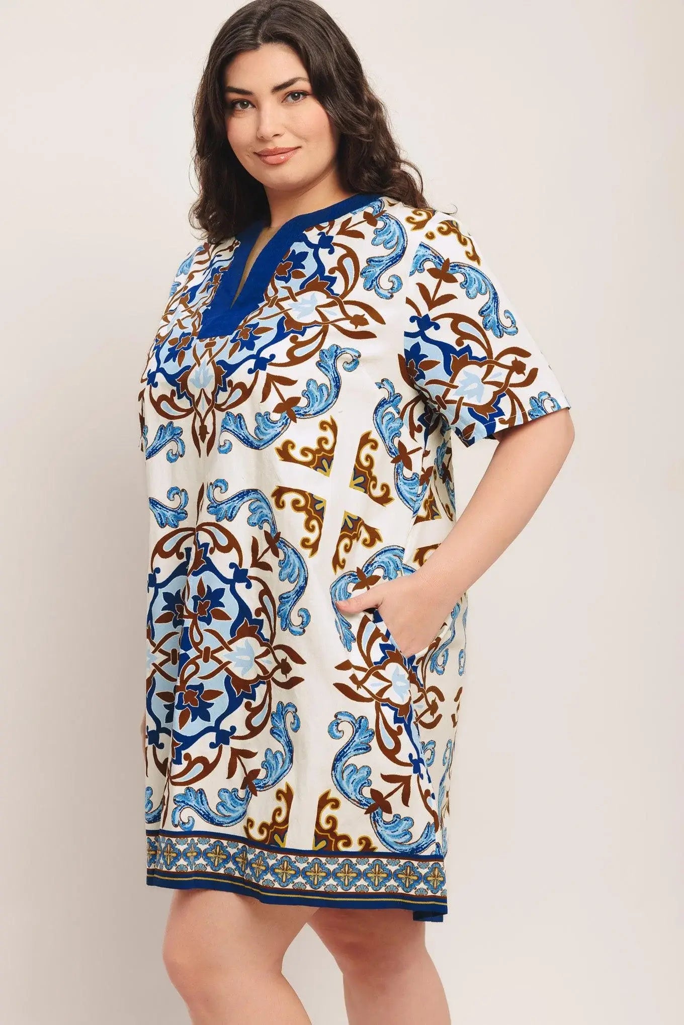 MEDITERRANEAN SOUL WOVEN MINI DRESS - Flying Tomato - Flyclothing LLC