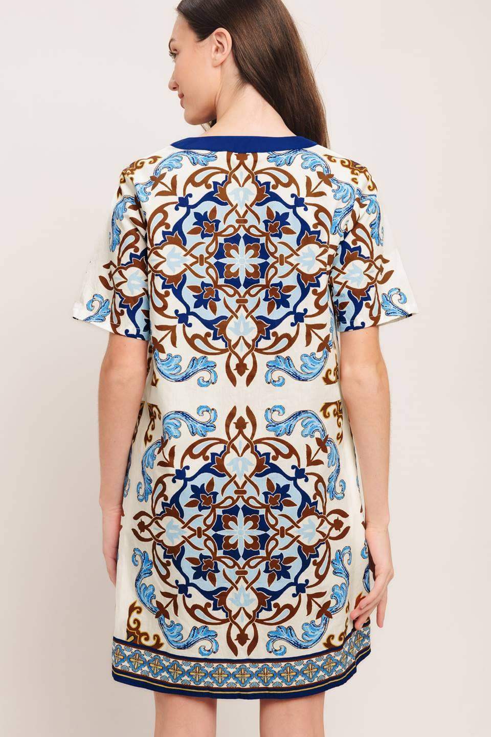 MEDITERRANEAN SOUL WOVEN MINI DRESS - Flying Tomato - Flyclothing LLC