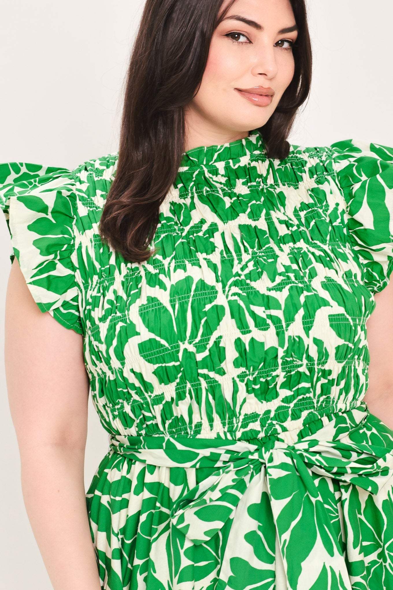 BLOOM ENERGY WOVEN MIDI DRESS - Flying Tomato - Flyclothing LLC