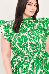 BLOOM ENERGY WOVEN MIDI DRESS - Flying Tomato - Flyclothing LLC