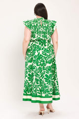 BLOOM ENERGY WOVEN MIDI DRESS - Flying Tomato - Flyclothing LLC