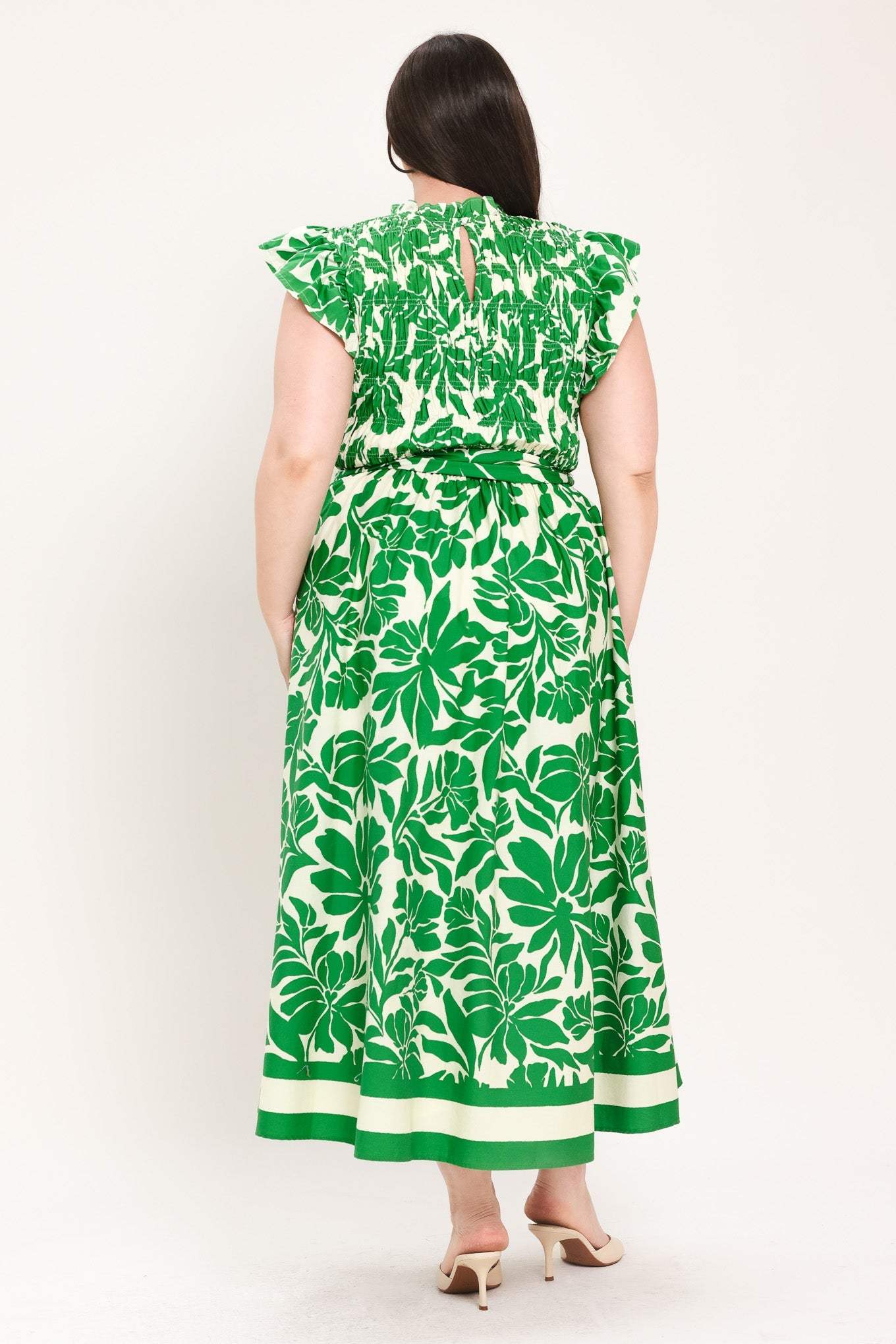 BLOOM ENERGY WOVEN MIDI DRESS - Flying Tomato - Flyclothing LLC