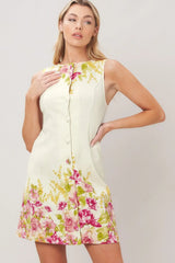 GARDEN EDITION WOVEN MINI DRESS - Flying Tomato - Flyclothing LLC