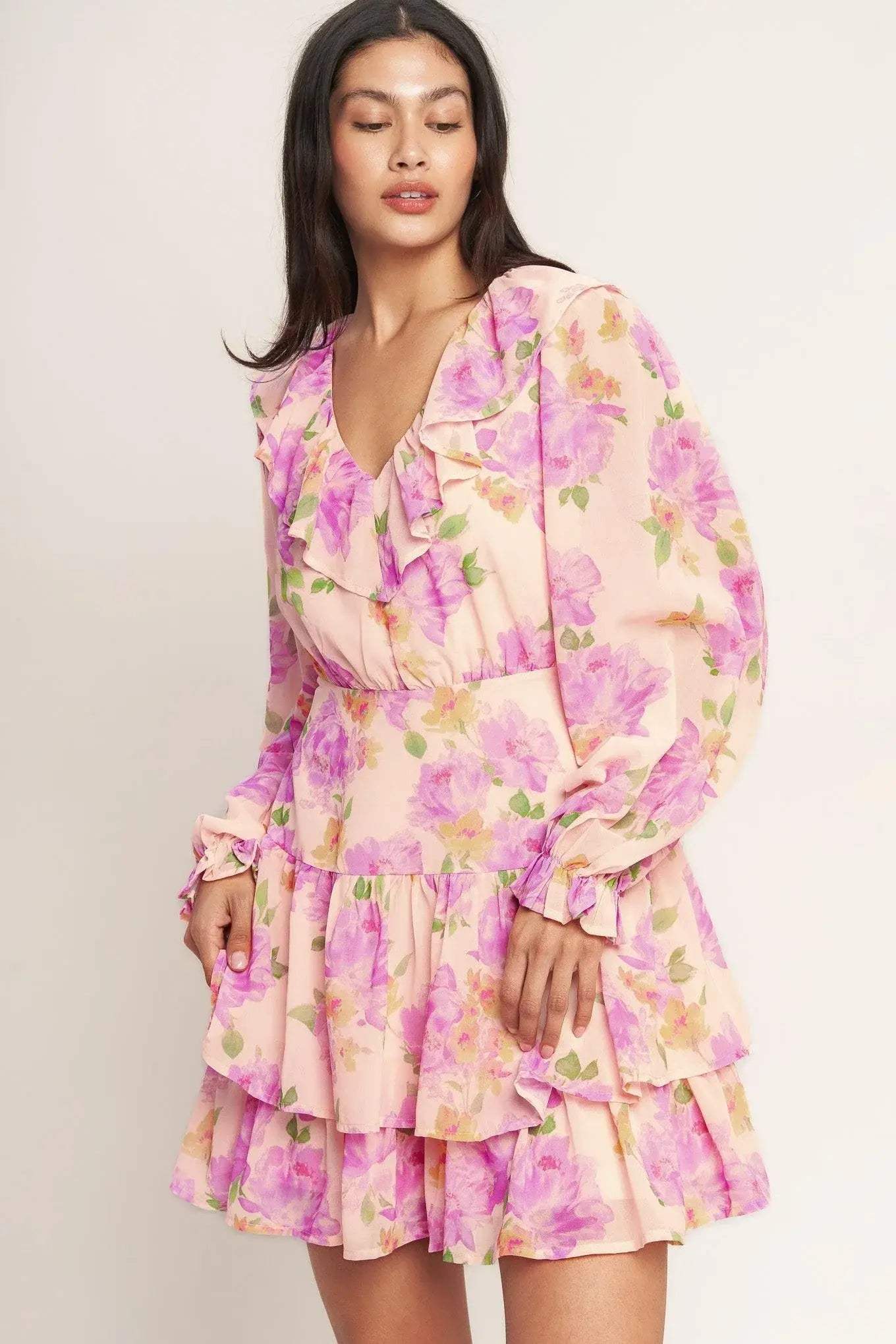 SWEET SERENDIPITY WOVEN MINI DRESS - Flying Tomato - Flyclothing LLC