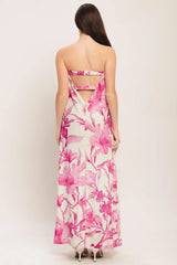 SOFT ROSE ESCAPE WOVEN ANKLE DRESS - Flying Tomato - Flyclothing LLC