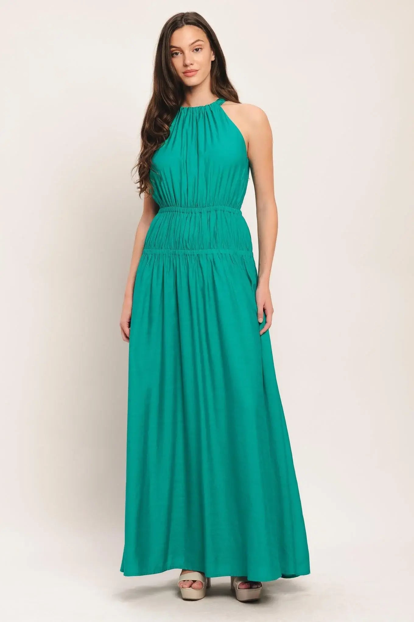 RIVER WALK WOVEN MAXI DRESS - Flying Tomato - Flyclothing LLC