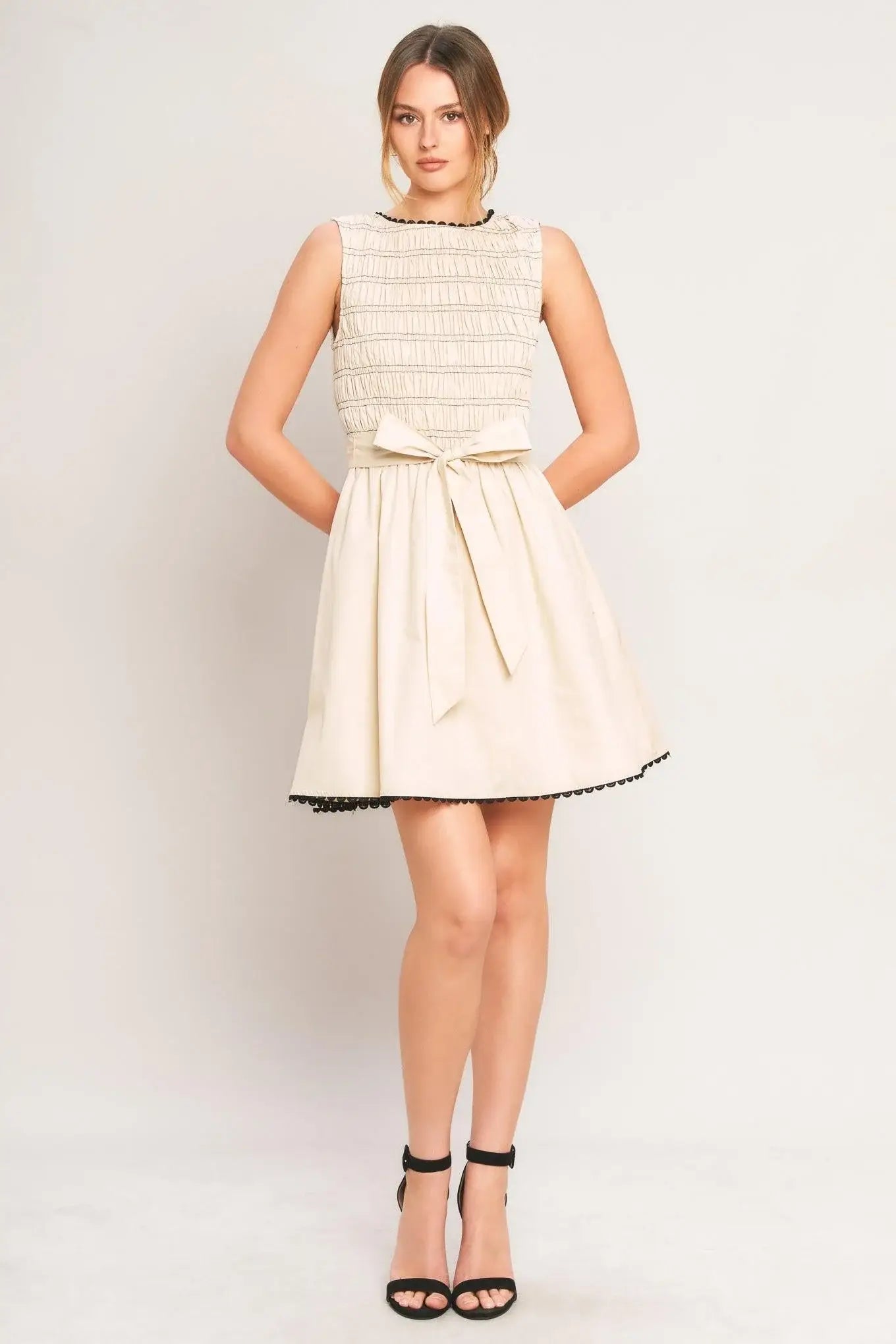LOVELY ESCAPE WOVEN MINI DRESS - Flying Tomato - Flyclothing LLC