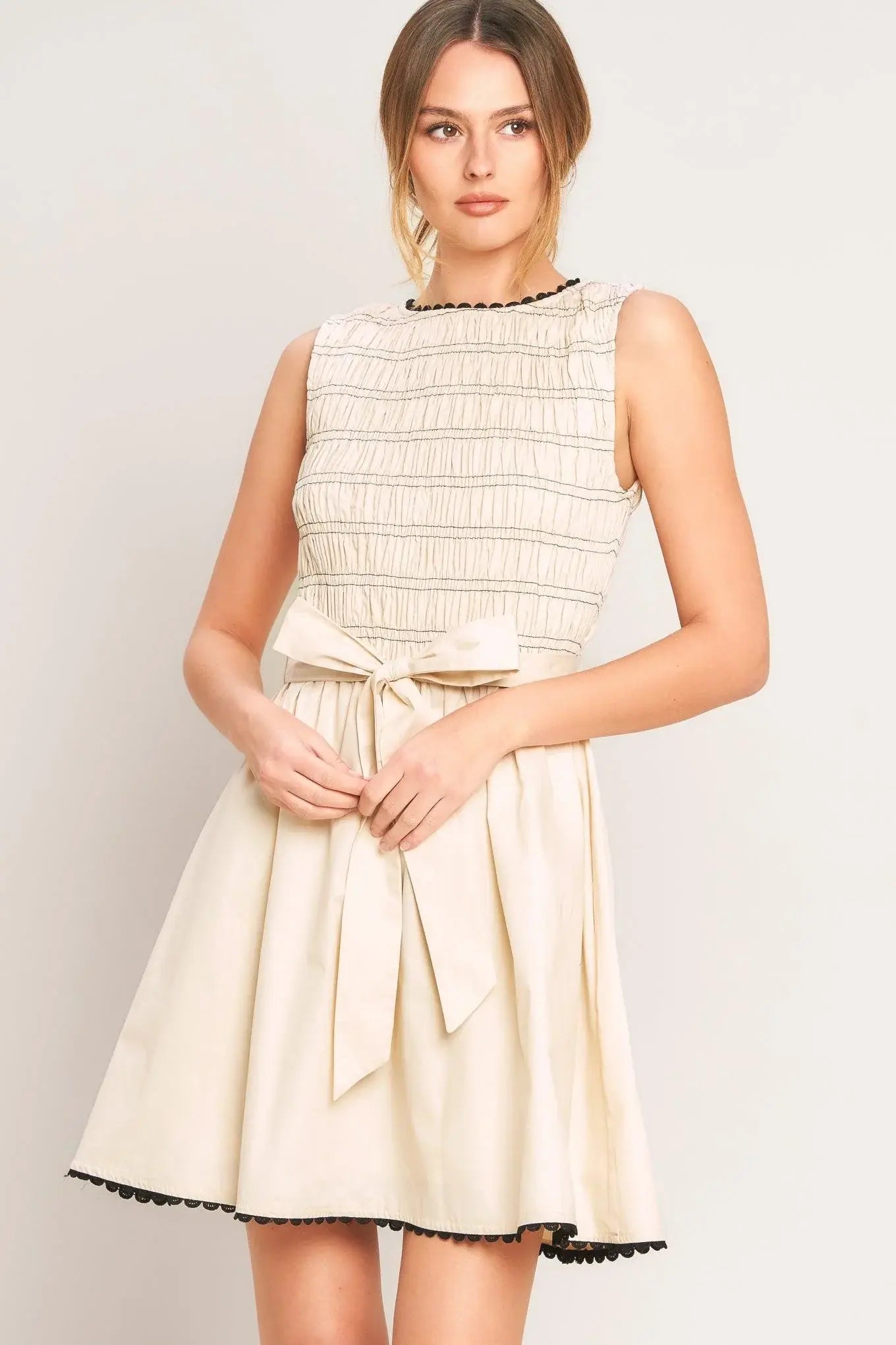 LOVELY ESCAPE WOVEN MINI DRESS - Flying Tomato - Flyclothing LLC