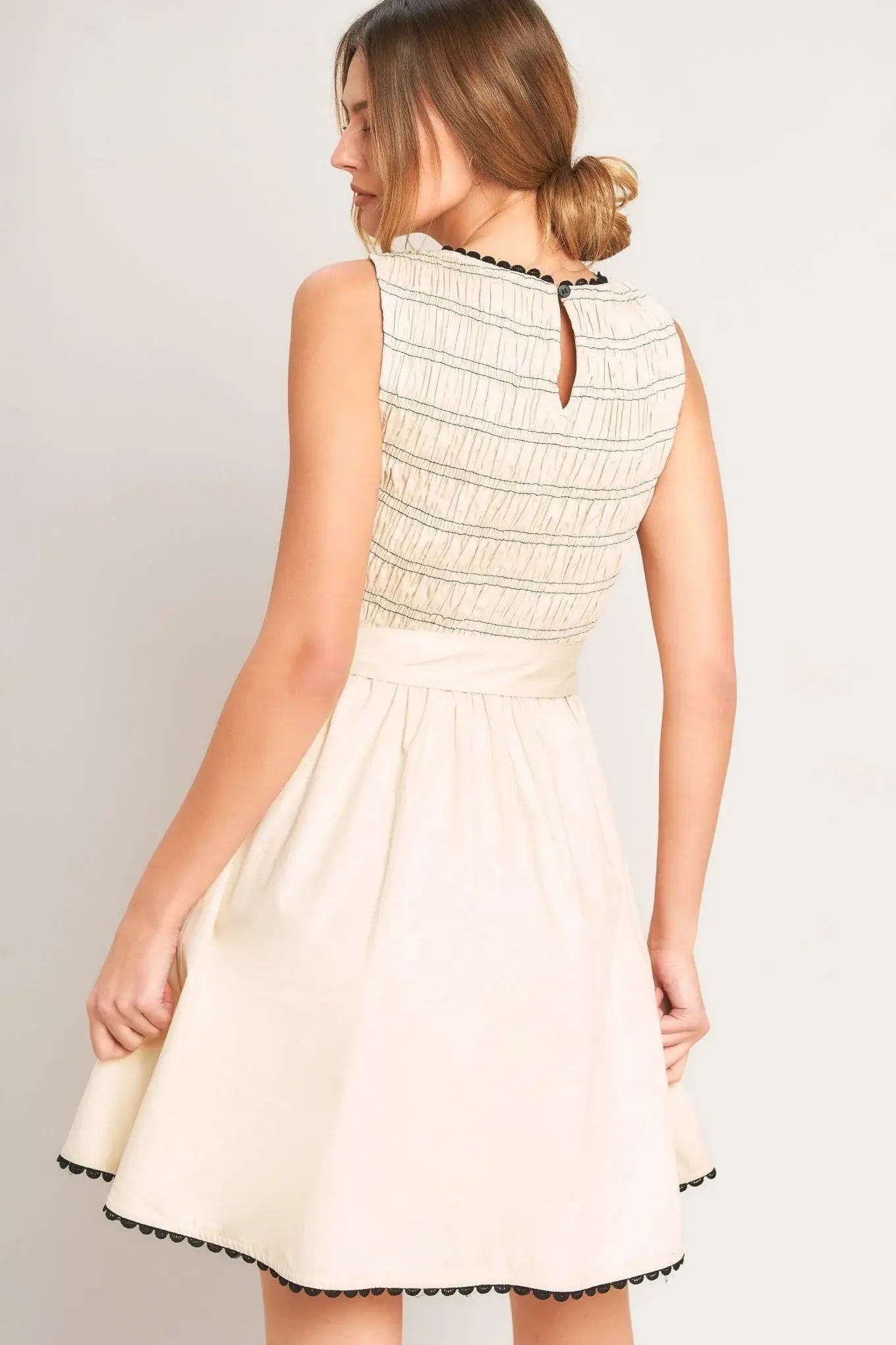 LOVELY ESCAPE WOVEN MINI DRESS - Flying Tomato - Flyclothing LLC