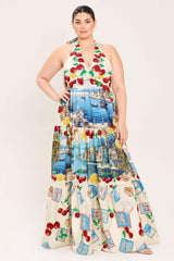 ITALIAN RIVIERA DREAM WOVEN MAXI DRESS - Flying Tomato - Flyclothing LLC