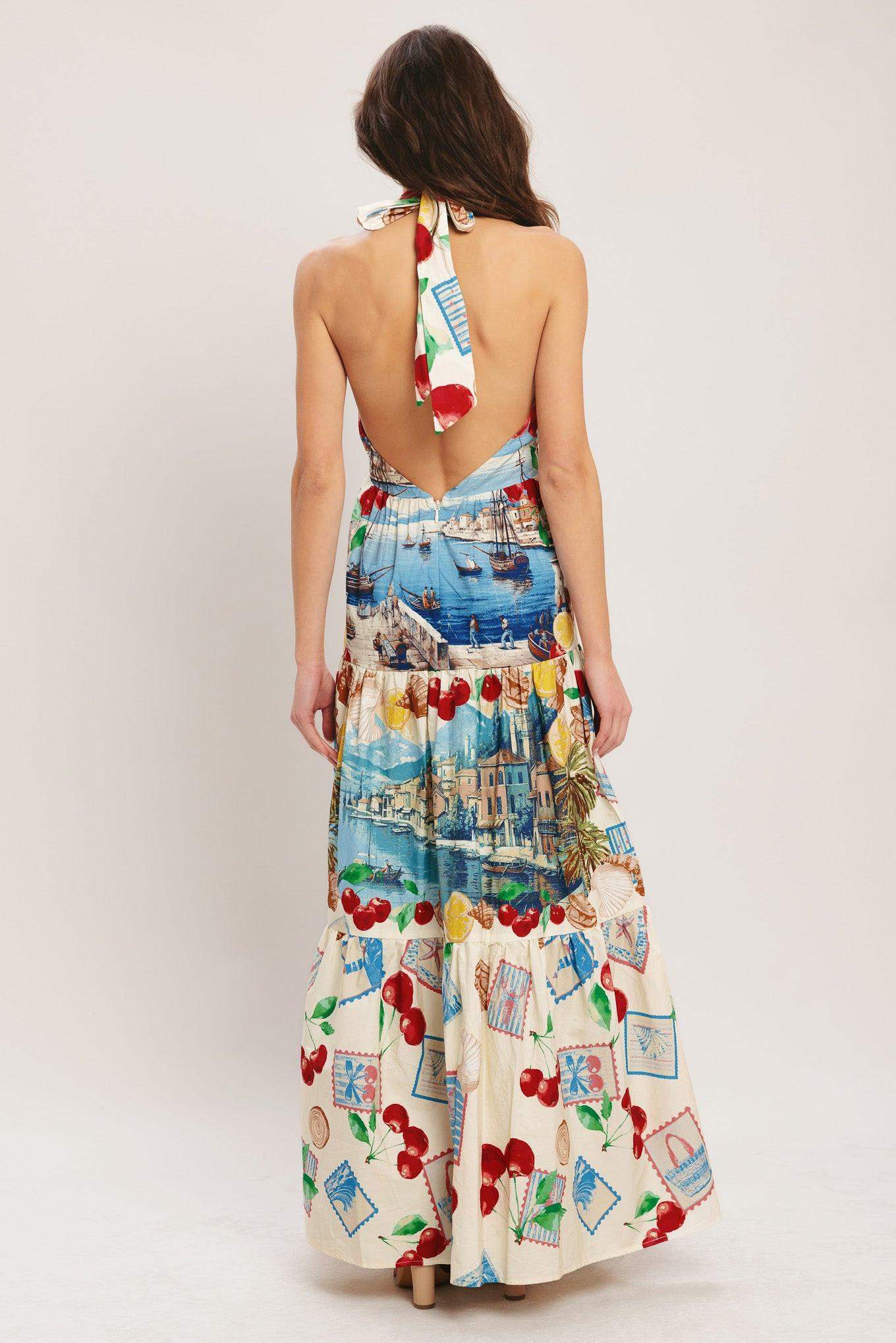 ITALIAN RIVIERA DREAM WOVEN MAXI DRESS - Flying Tomato - Flyclothing LLC