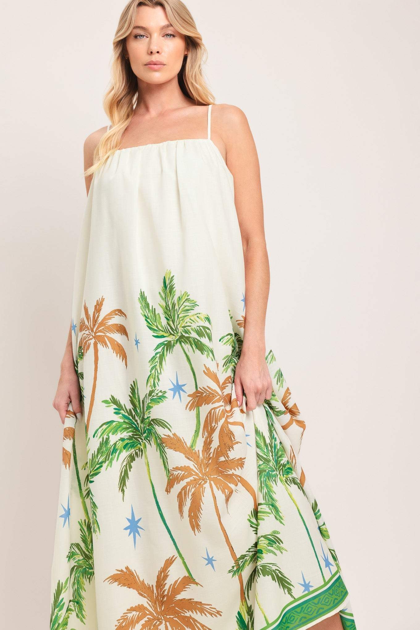 CARIBBEAN BREEZE WOVEN MAXI DRESS