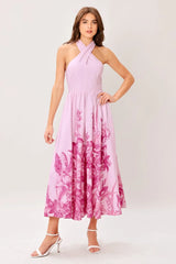 ROSELIGHT DREAM WOVEN MIDI DRESS - Flying Tomato - Flyclothing LLC