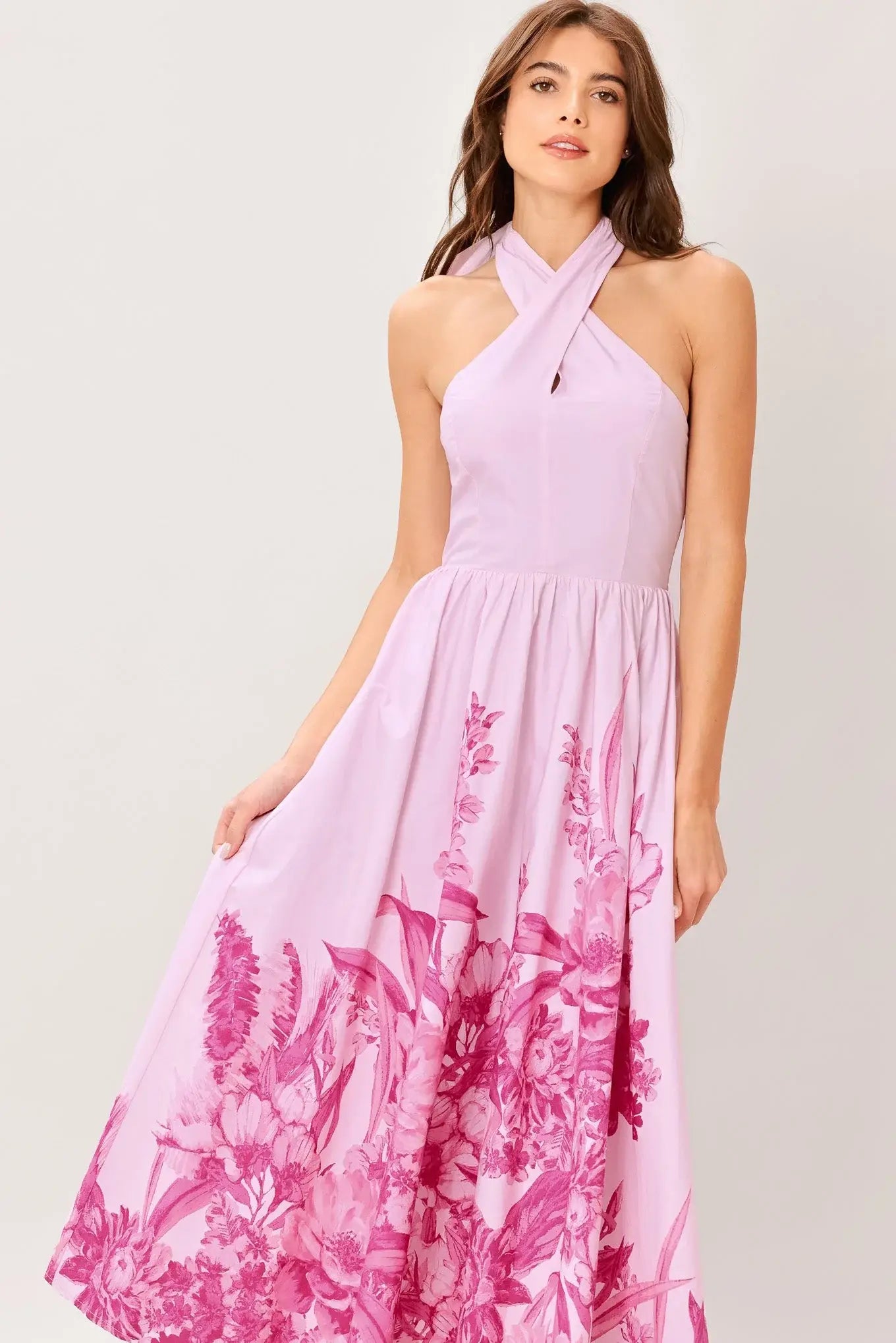 ROSELIGHT DREAM WOVEN MIDI DRESS - Flying Tomato - Flyclothing LLC