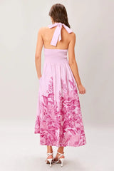 ROSELIGHT DREAM WOVEN MIDI DRESS - Flying Tomato - Flyclothing LLC