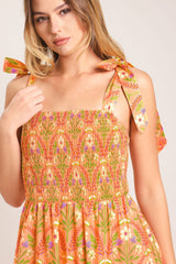 SUNKISS FLORAL WOVEN MAXI DRESS