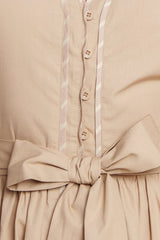 RESORT ESCAPE WOVEN MIDI DRESS