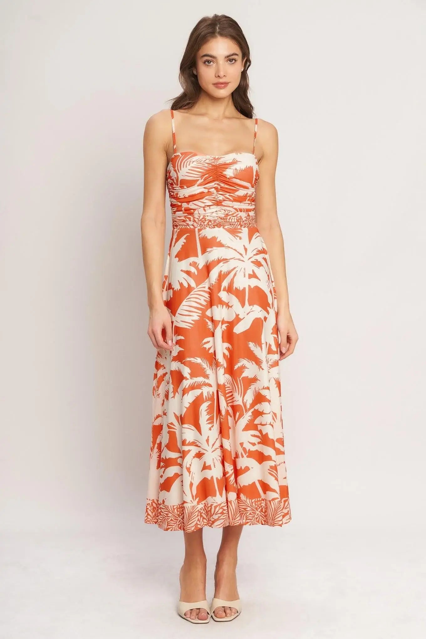 HEATWAVE RESORT POWER MESH MIDI DRESS - Flying Tomato - Flyclothing LLC