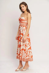 HEATWAVE RESORT POWER MESH MIDI DRESS - Flying Tomato - Flyclothing LLC