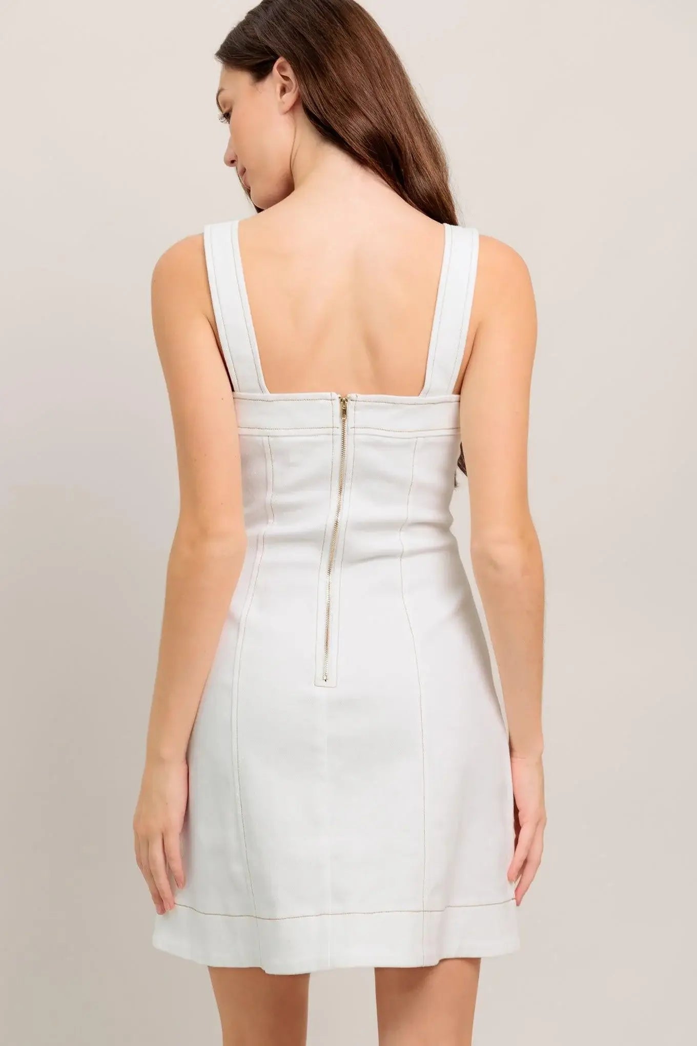 PURE INTENTIONS WOVEN MINI DRESS - Flying Tomato - Flyclothing LLC