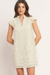 EFFORTLESSLY ROMANTIC WOVEN MINI DRESS - Flying Tomato - Flyclothing LLC