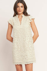 EFFORTLESSLY ROMANTIC WOVEN MINI DRESS - Flying Tomato - Flyclothing LLC