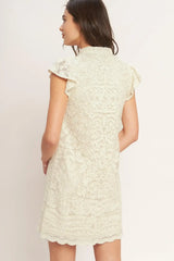 EFFORTLESSLY ROMANTIC WOVEN MINI DRESS - Flying Tomato - Flyclothing LLC
