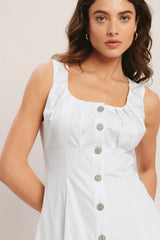 SEASIDE BRUNCH WOVEN MIDI DRESS - Flying Tomato - Flyclothing LLC
