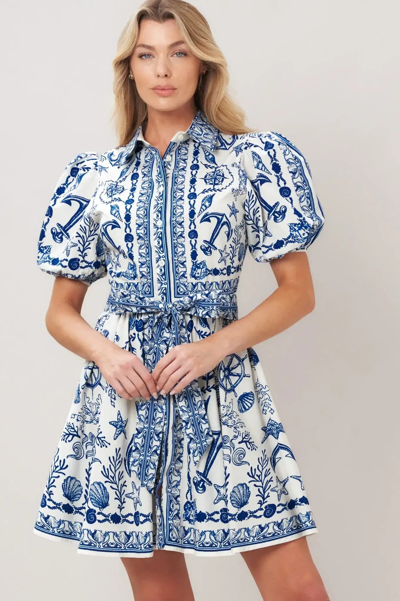 ISLAND PULSE WOVEN MINI DRESS - Flying Tomato - Flyclothing LLC