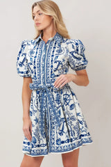 ISLAND PULSE WOVEN MINI DRESS - Flying Tomato - Flyclothing LLC