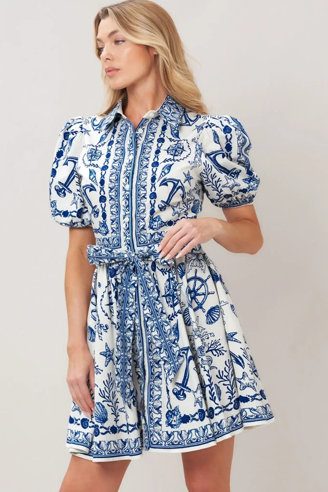 ISLAND PULSE WOVEN MINI DRESS - Flying Tomato - Flyclothing LLC