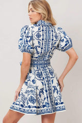 ISLAND PULSE WOVEN MINI DRESS - Flying Tomato - Flyclothing LLC